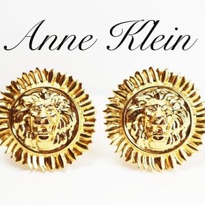 ANNE KLEIN LION'S HEAD EARRINGS